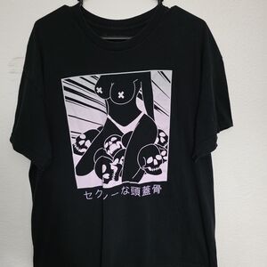 Spencer's Black and Pink Graphic Tee